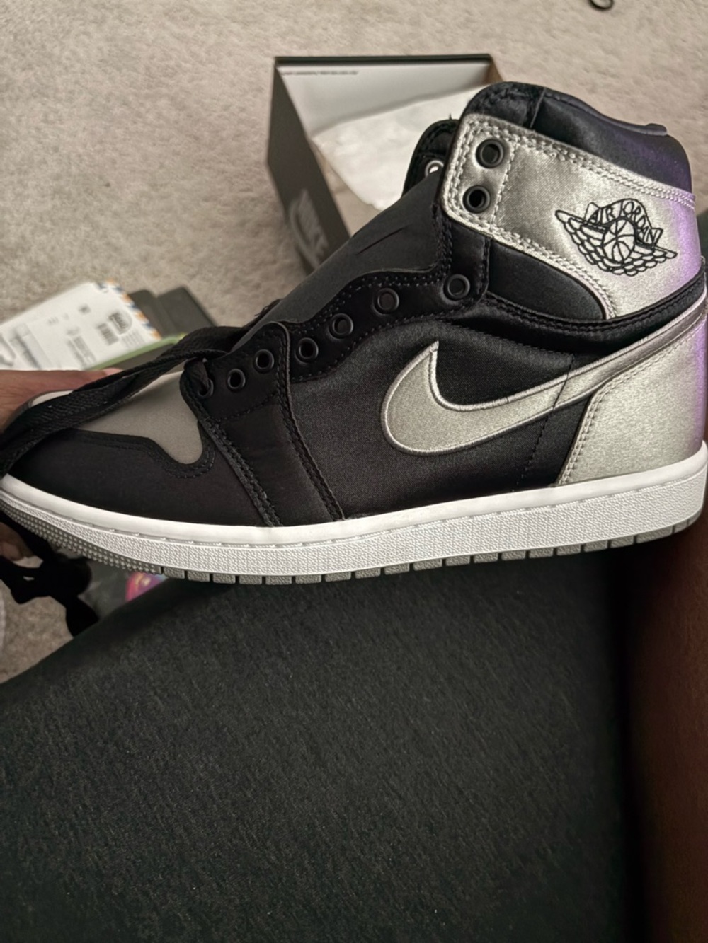 Nike Black and White Shoe Box with Label